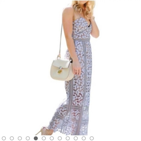 Elliatt Celane Blue Periwinkle Lace Midi Dress New with Tags Size Small - Picture 1 of 14